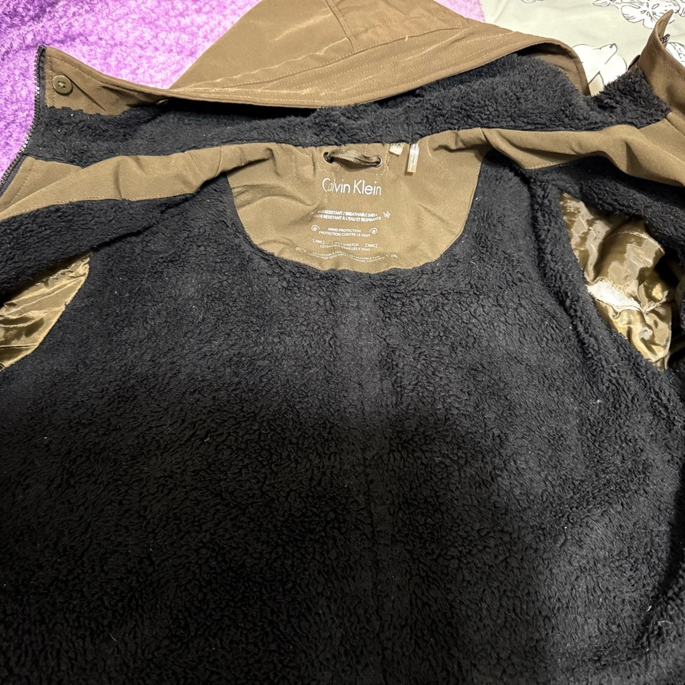 Calvin Klein Women's Khaki Brown Winter Utility Jacket - Picture 12 of 16